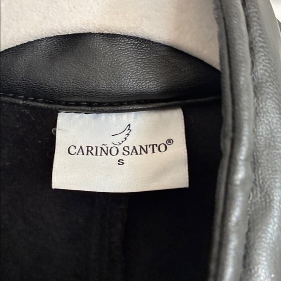 ❄️Cariño Santo Faux Leather Jumpsuit Size Small Online $95 - Picture 6 of 9